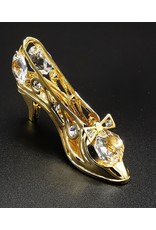 Crystal Temptations Miscellaneous - Miniature Ladies shoe. Gold-plated and with Swarovski