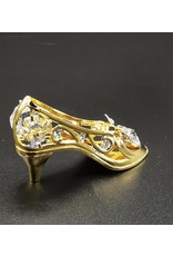 Crystal Temptations Miscellaneous - Miniature Ladies shoe. Gold-plated and with Swarovski