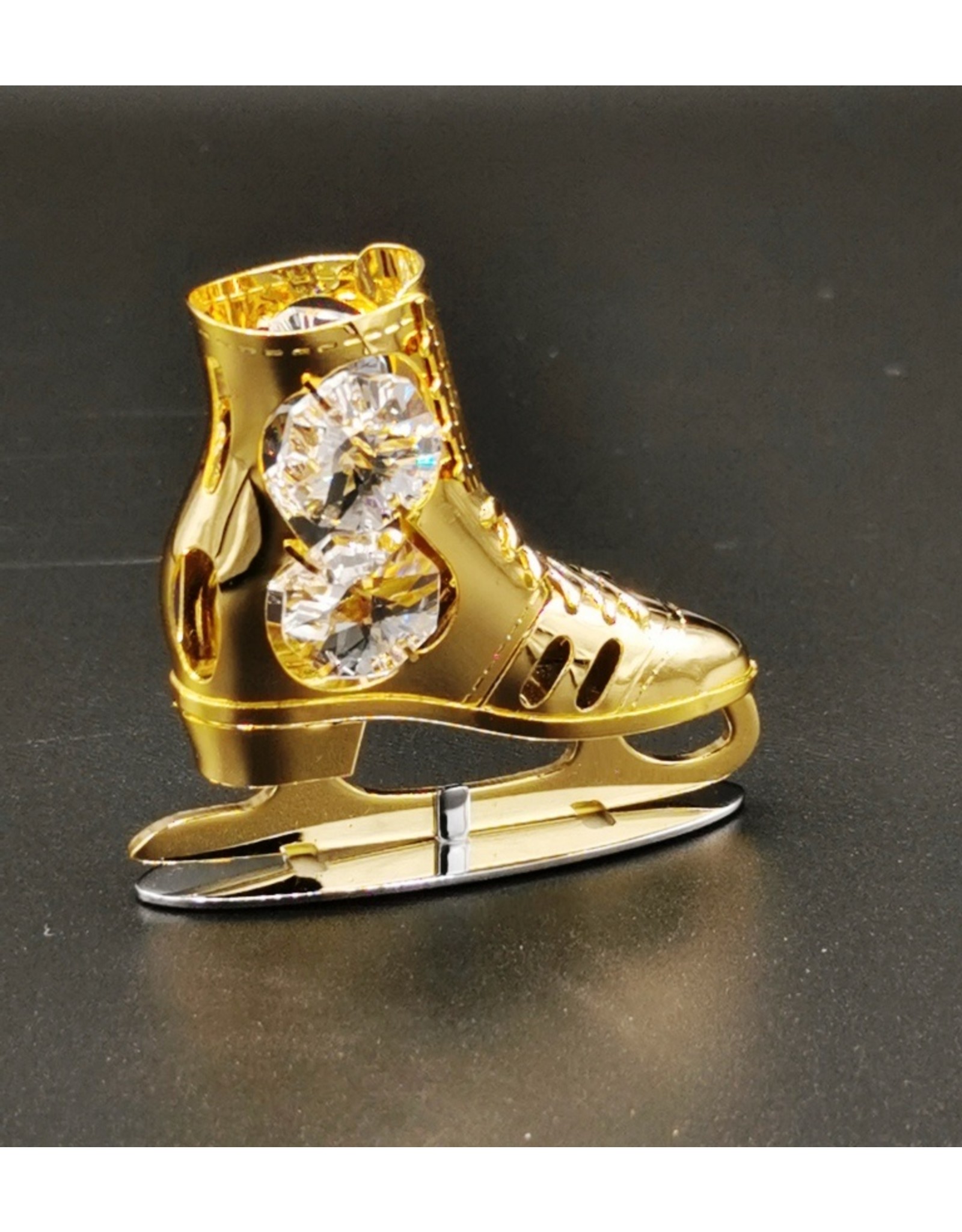 Crystal Temptations Miscellaneous - Miniature skate, gold-plated and with Swarovski