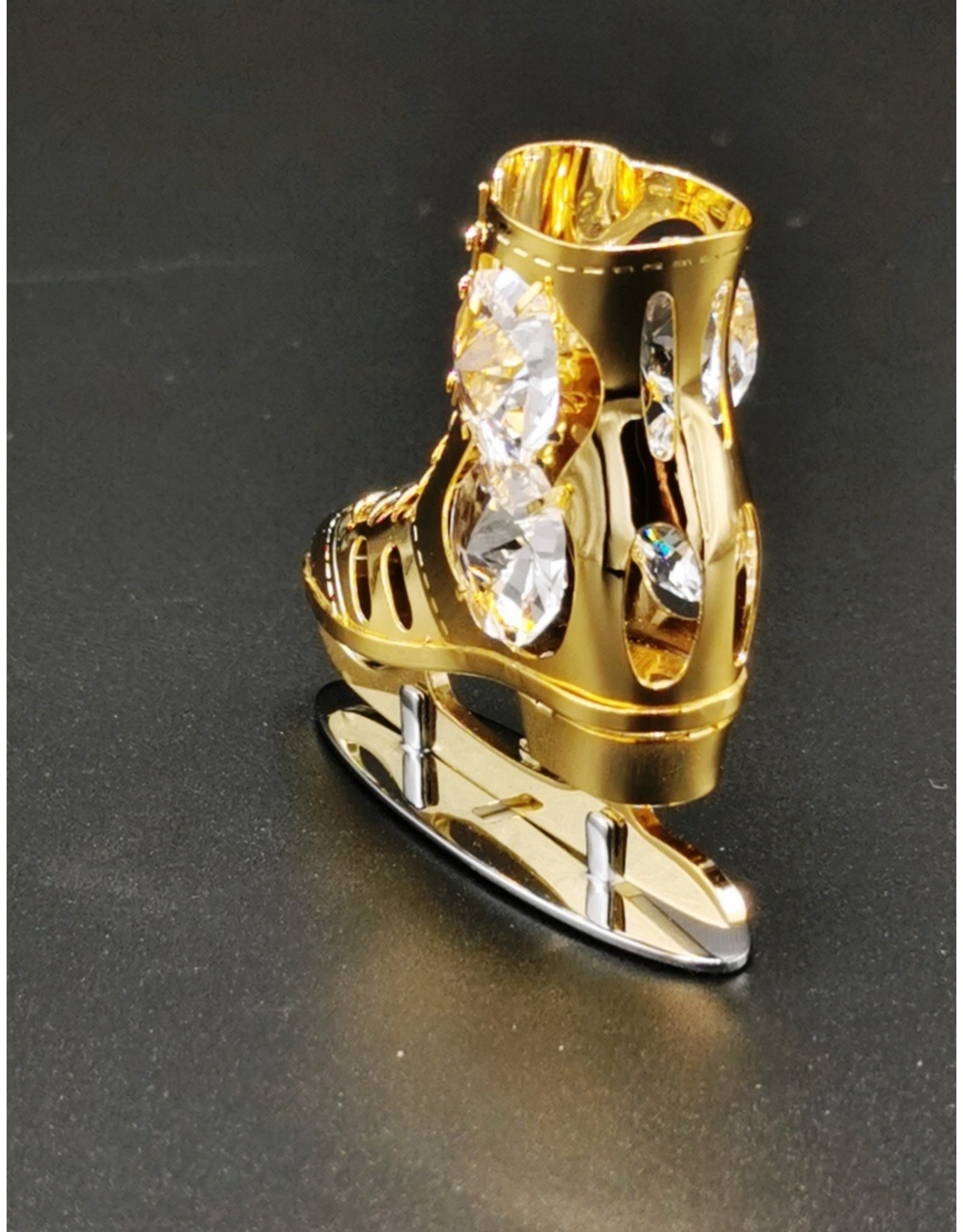 Crystal Temptations Miscellaneous - Miniature skate, gold-plated and with Swarovski