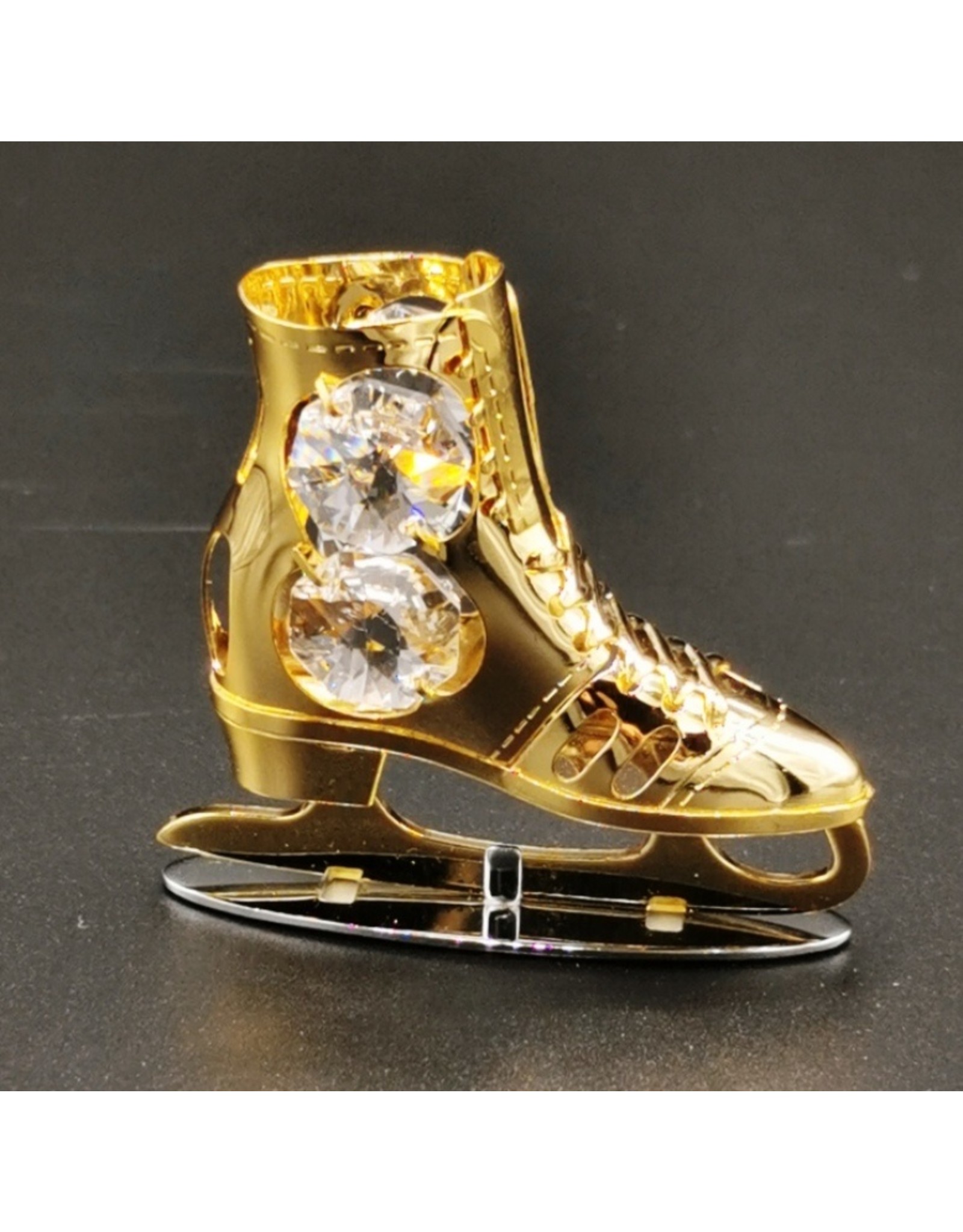 Crystal Temptations Miscellaneous - Miniature skate, gold-plated and with Swarovski