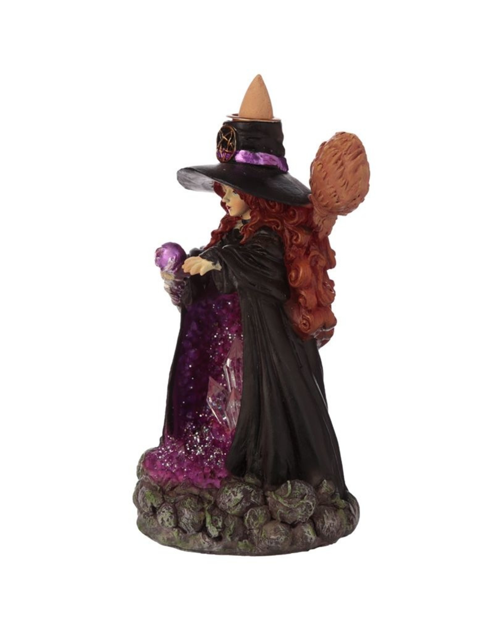 Witches cave Giftware Figurines Collectables - Witches Crystal case LED  Backflow Incenseholder