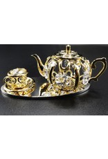 Crystal Temptations Miscellaneous - Miniatuur Thee servies - verguld en met Swarovski