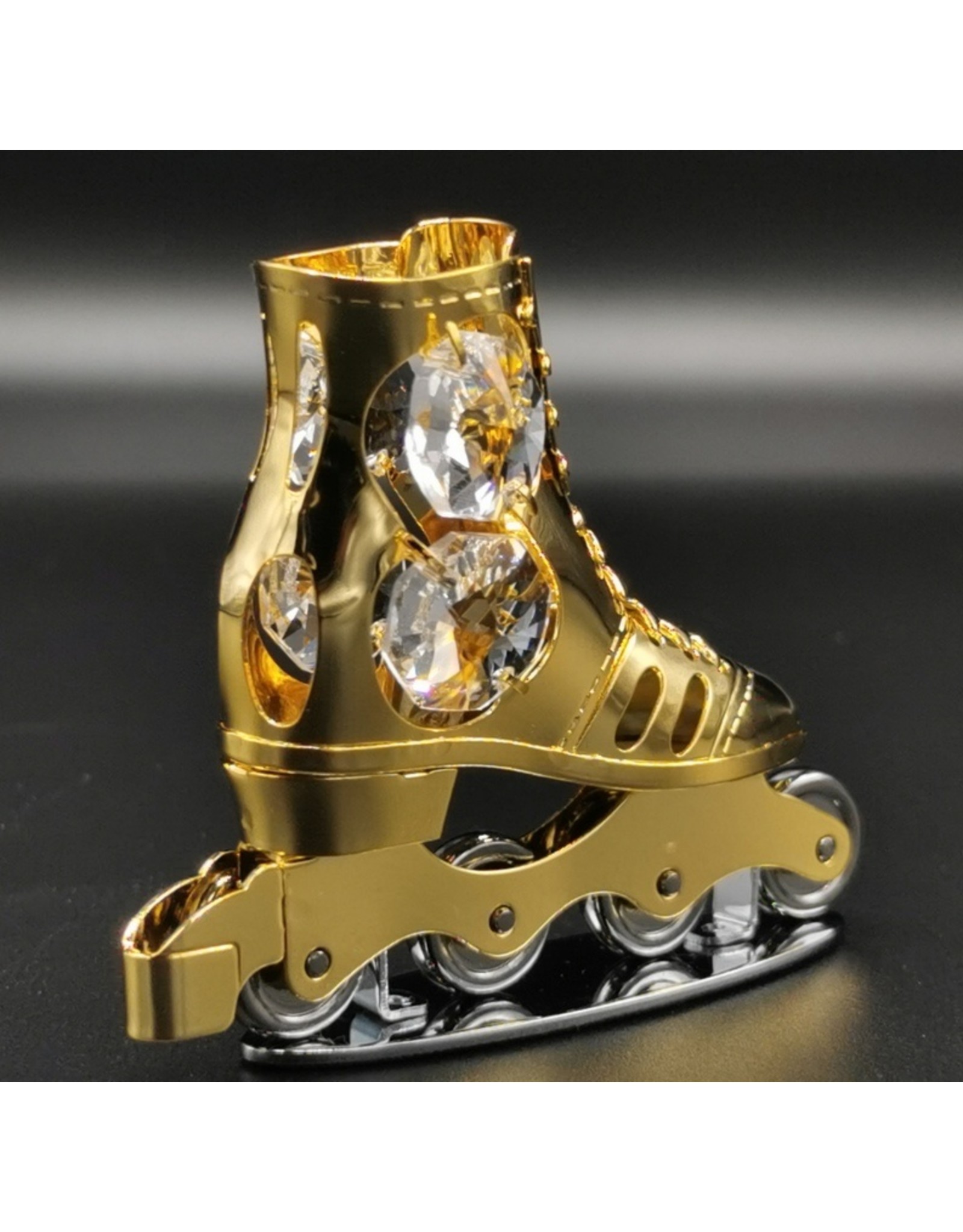 Crystal Temptations Miscellaneous - Miniature Skeeler. Gold-plated and with Swarovski