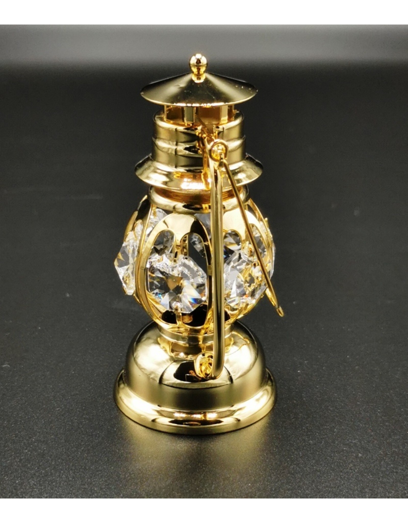 Crystal Temptations Miscellaneous - Miniature Storm Lantern - gold-plated and with Swarovski