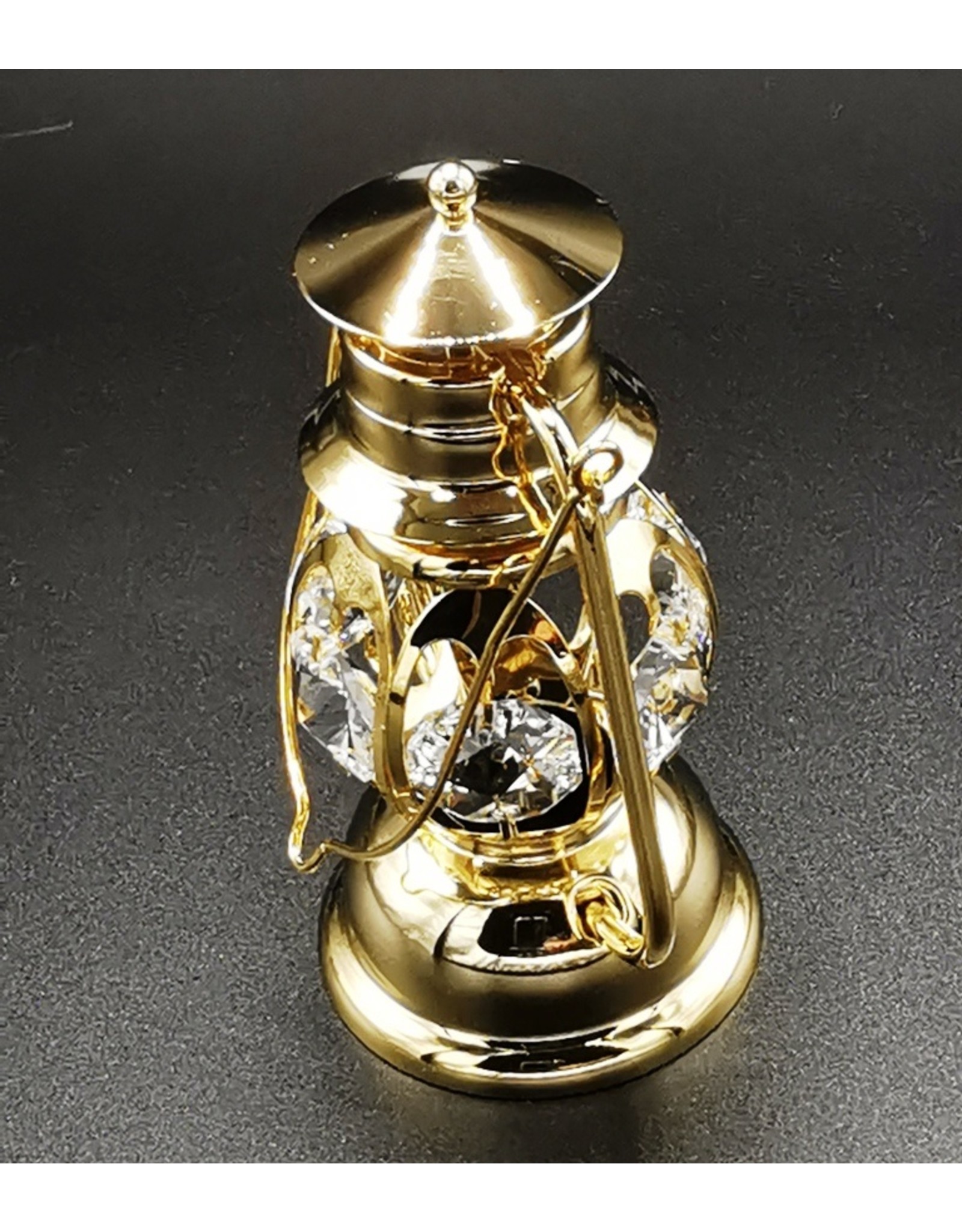 Crystal Temptations Miscellaneous - Miniature Storm Lantern - gold-plated and with Swarovski