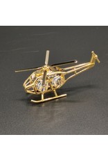 Crystal Temptations Miscellaneous - Miniature Helicopter. Gold-plated and with Swarovski