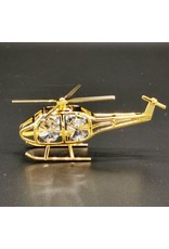 Crystal Temptations Miscellaneous - Miniature Helicopter. Gold-plated and with Swarovski