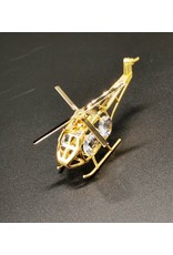 Crystal Temptations Miscellaneous - Miniature Helicopter. Gold-plated and with Swarovski