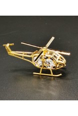 Crystal Temptations Miscellaneous - Miniature Helicopter. Gold-plated and with Swarovski