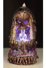 Skull Crystal Cave Giftware Beelden Collectables  - Schedel Kristal Grot LED Backflow Wierookhouder