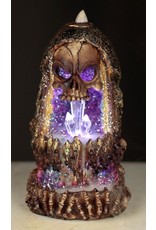 Skull Crystal Cave Giftware Figurines Collectables - Skull Crystal Cave LED Backflow incense holder