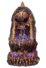 Skull Crystal Cave Giftware Beelden Collectables  - Schedel Kristal Grot LED Backflow Wierookhouder