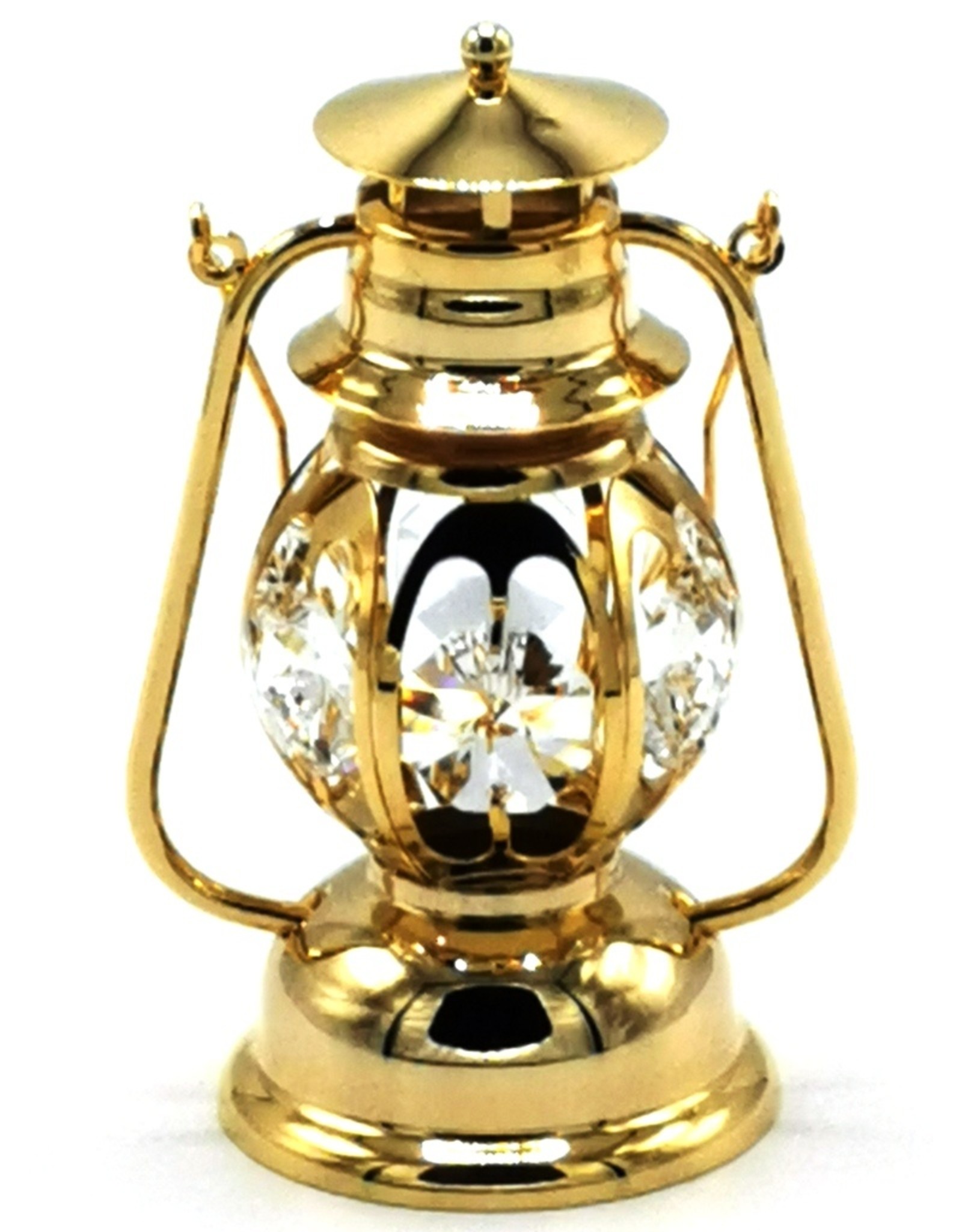 Crystal Temptations Miscellaneous - Miniature Storm Lantern - gold-plated and with Swarovski