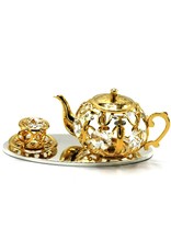 Crystal Temptations Miscellaneous - Miniature Tea Service. Gold-plated and with Swarovski