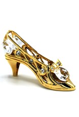 Crystal Temptations Miscellaneous - Miniature Ladies shoe. Gold-plated and with Swarovski