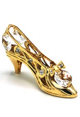 Crystal Temptations Miscellaneous - Miniature Ladies shoe. Gold-plated and with Swarovski