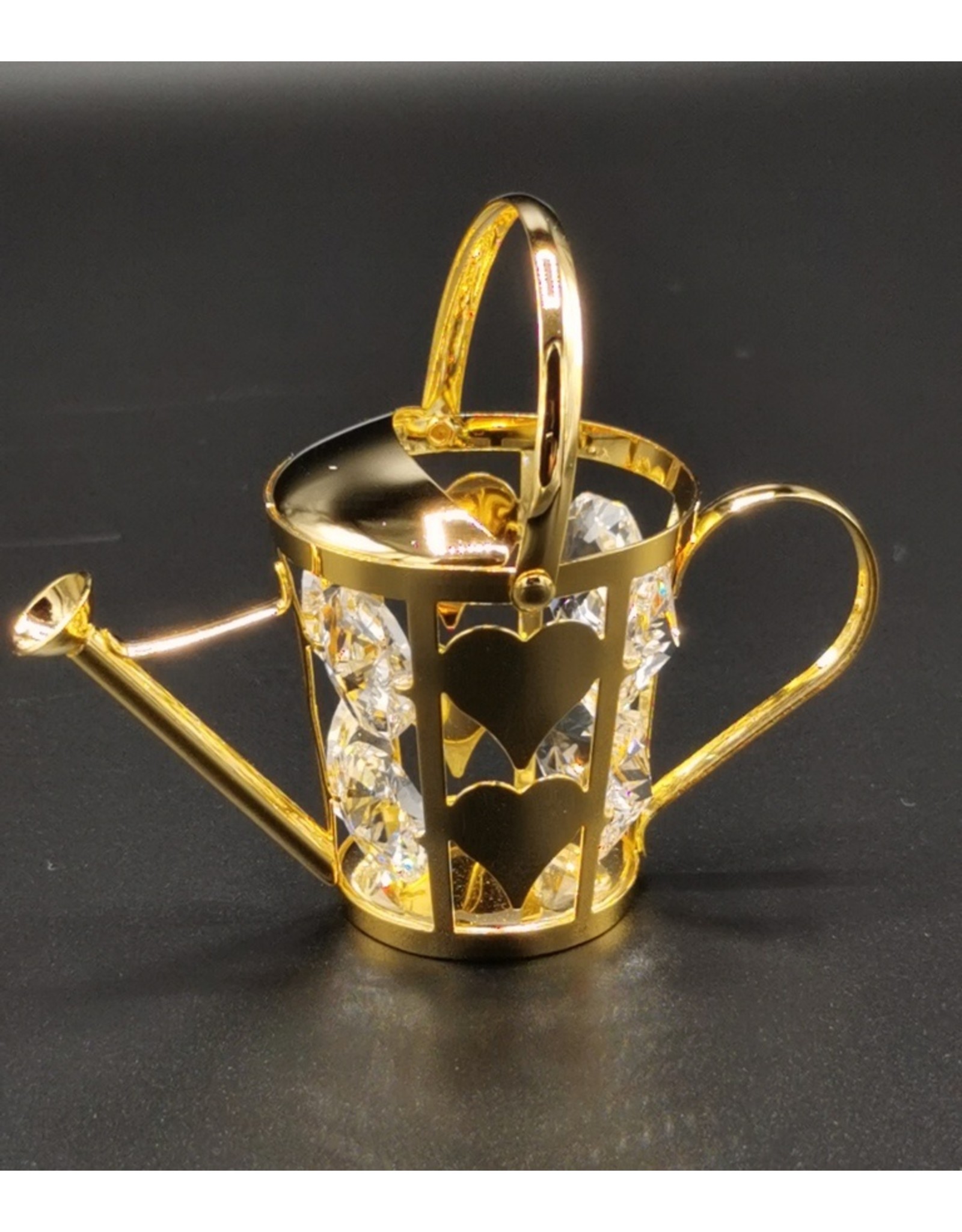 Crystal Temptations Miscellaneous - Miniature Watering can. Gold-plated and with Swarovski