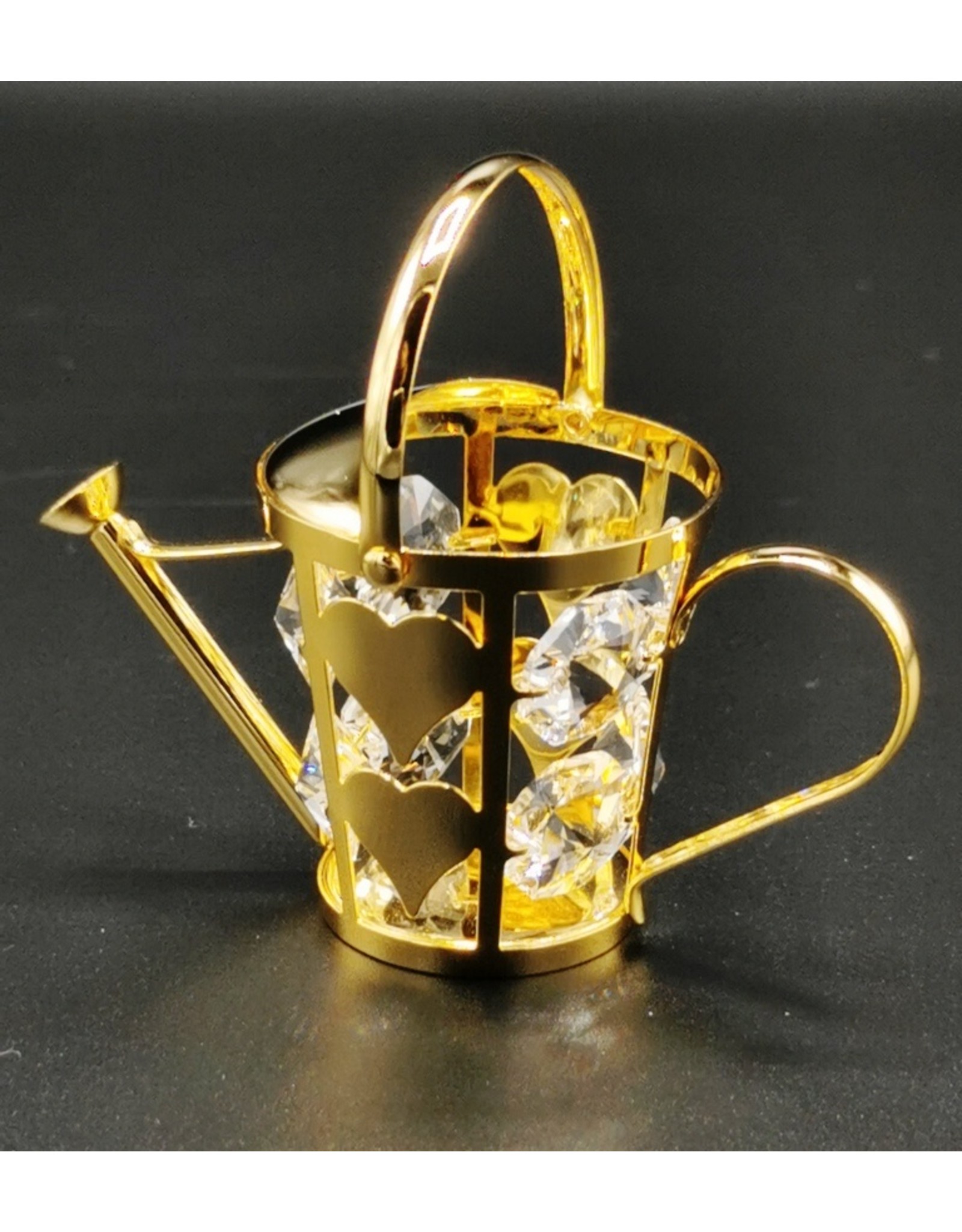 Crystal Temptations Miscellaneous - Miniature Watering can. Gold-plated and with Swarovski