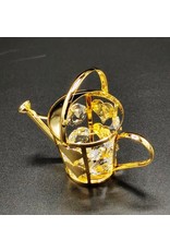 Crystal Temptations Miscellaneous - Miniature Watering can. Gold-plated and with Swarovski