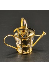 Crystal Temptations Miscellaneous - Miniature Watering can. Gold-plated and with Swarovski