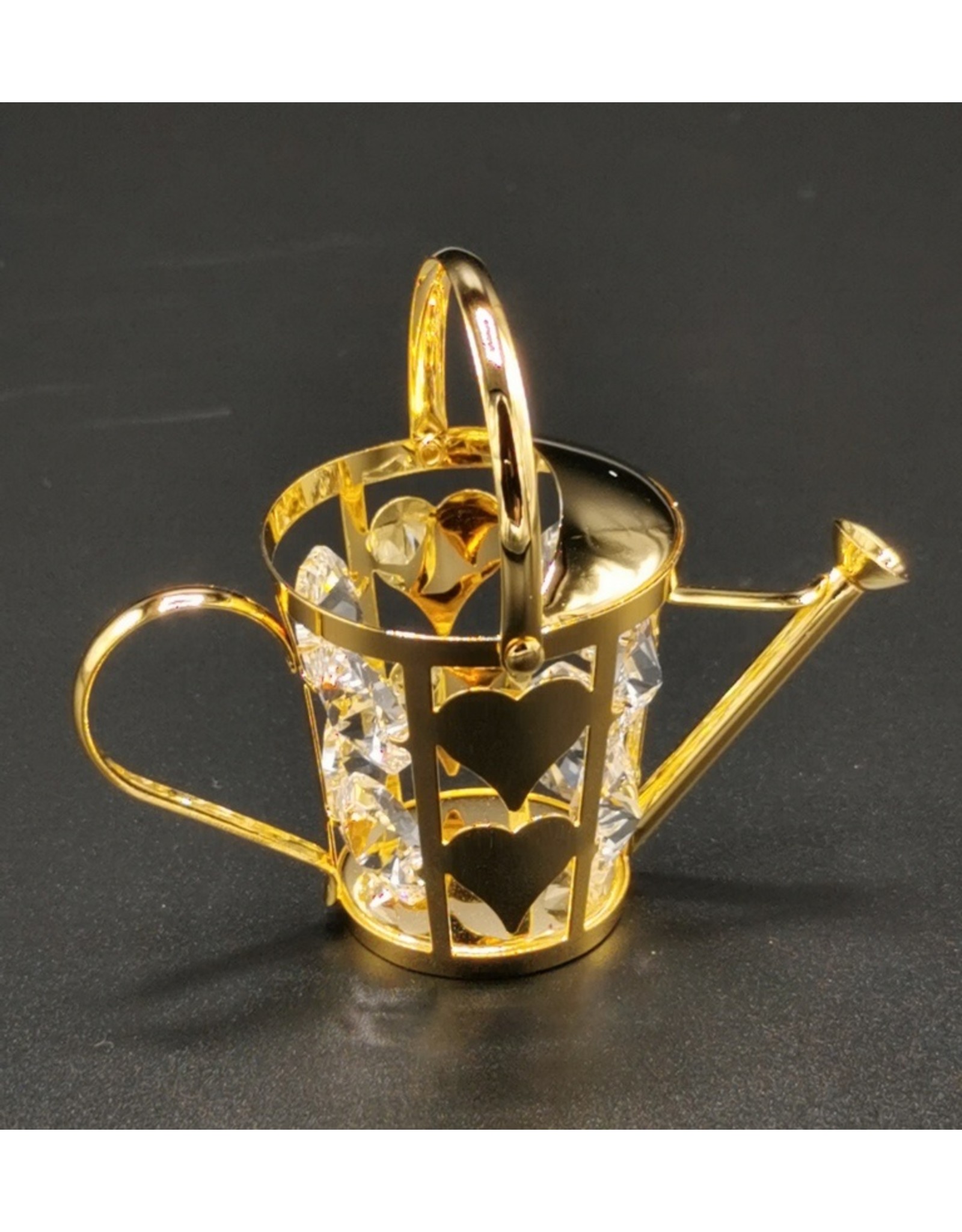 Crystal Temptations Miscellaneous - Miniature Watering can. Gold-plated and with Swarovski