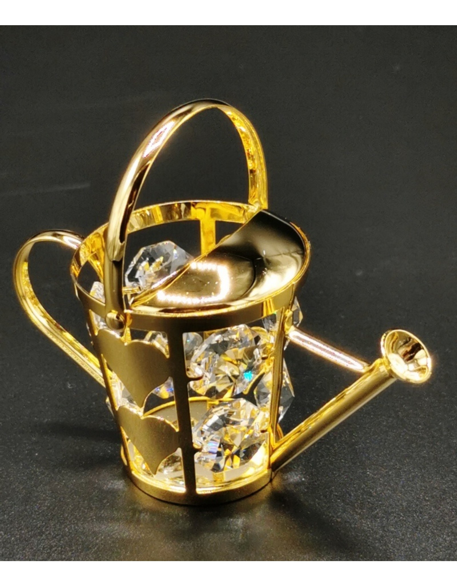 Crystal Temptations Miscellaneous - Miniature Watering can. Gold-plated and with Swarovski