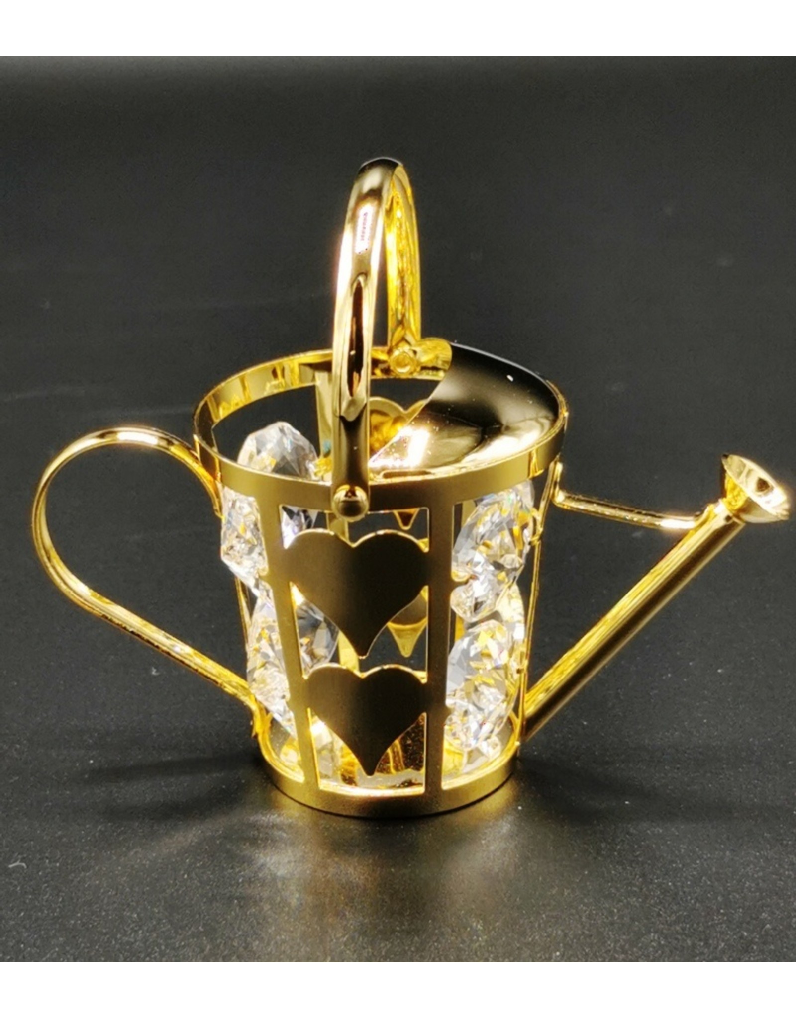 Crystal Temptations Miscellaneous - Miniature Watering can. Gold-plated and with Swarovski