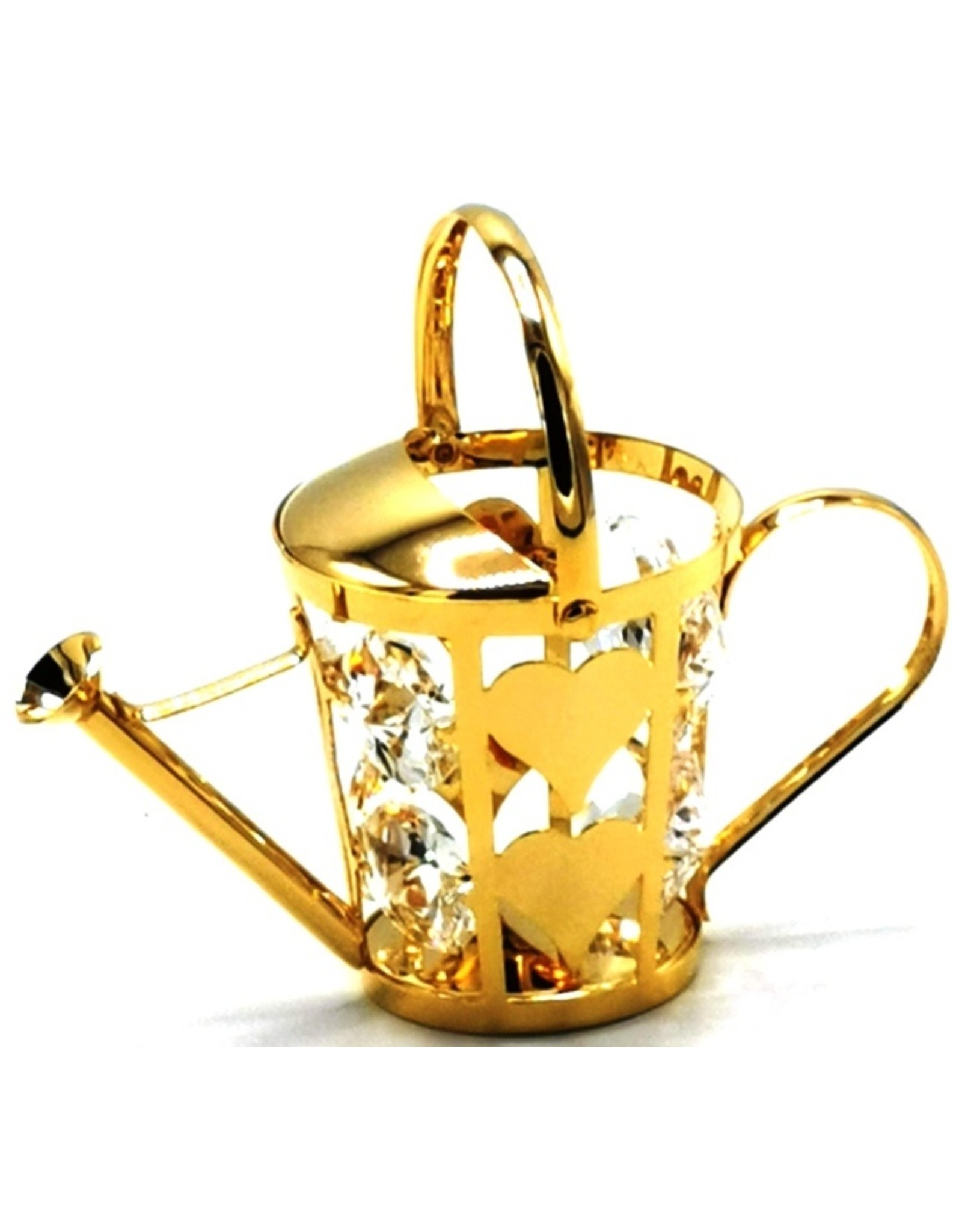 Crystal Temptations Miscellaneous - Miniature Watering can. Gold-plated and with Swarovski