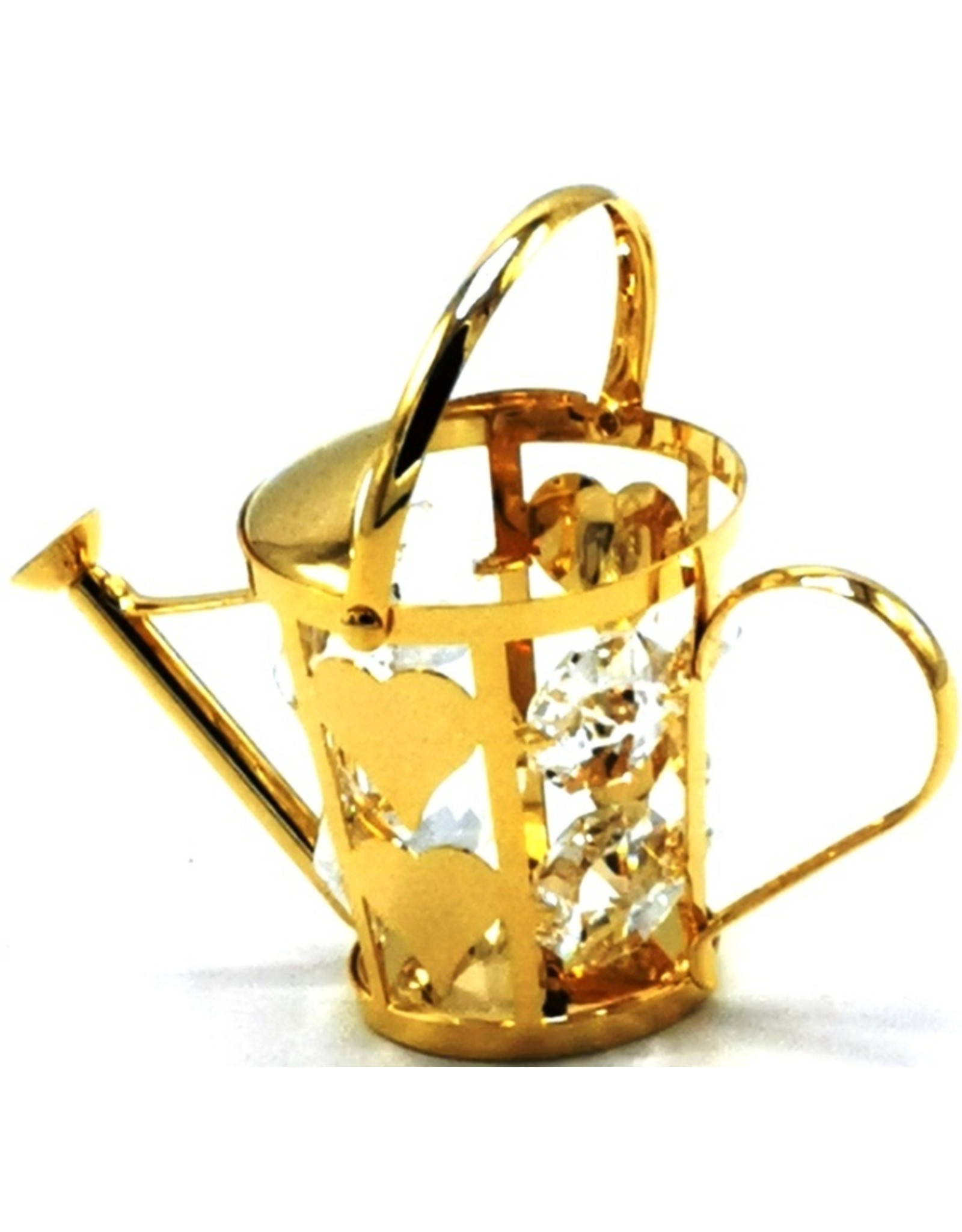 Crystal Temptations Miscellaneous - Miniature Watering can. Gold-plated and with Swarovski