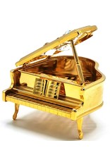 Crystal Temptations Miscellaneous - Miniature Grand Piano.  Gold-plated, with Swarovski