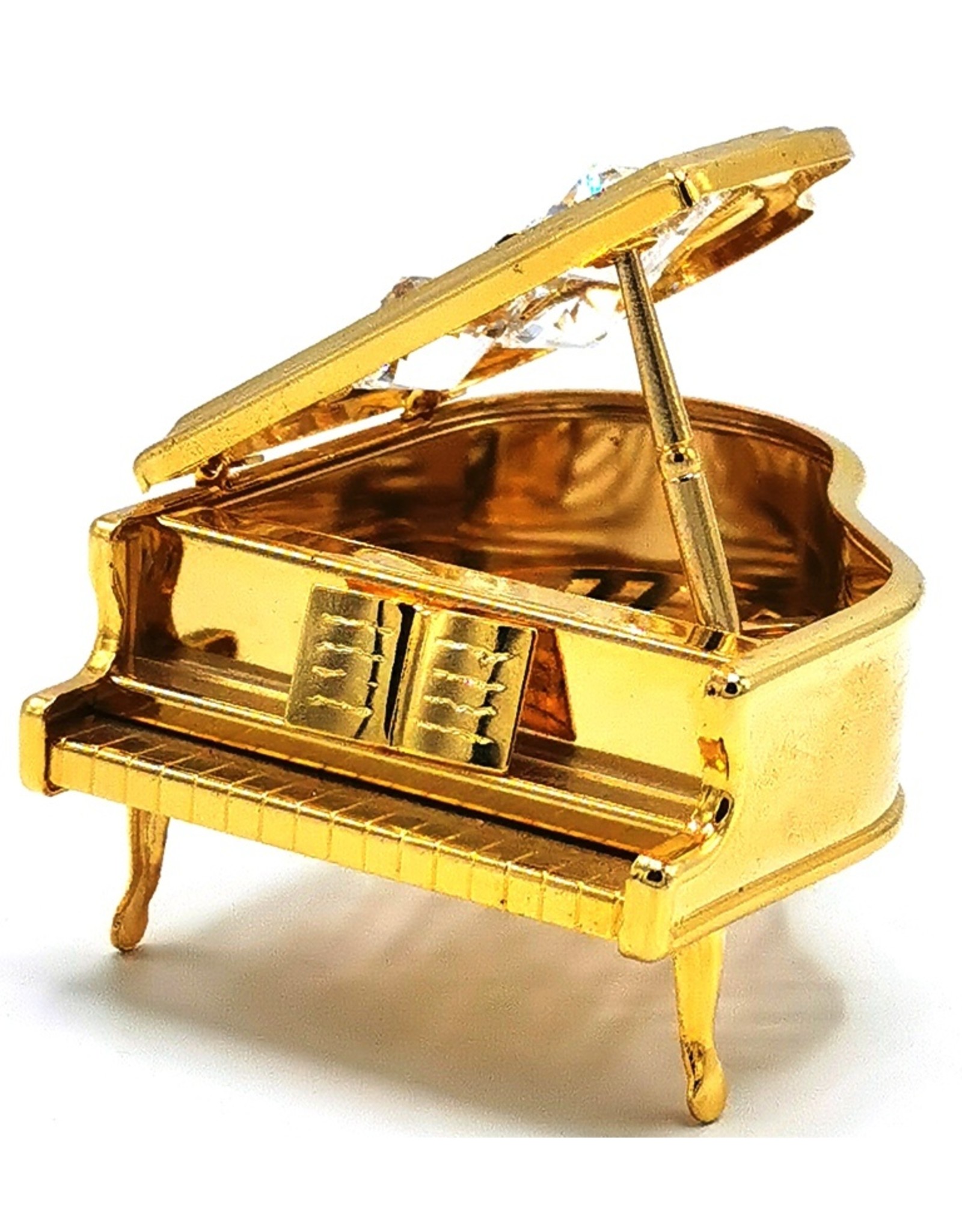 Crystal Temptations Miscellaneous - Miniature Grand Piano.  Gold-plated, with Swarovski