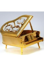 Crystal Temptations Miscellaneous - Miniature Grand Piano.  Gold-plated, with Swarovski