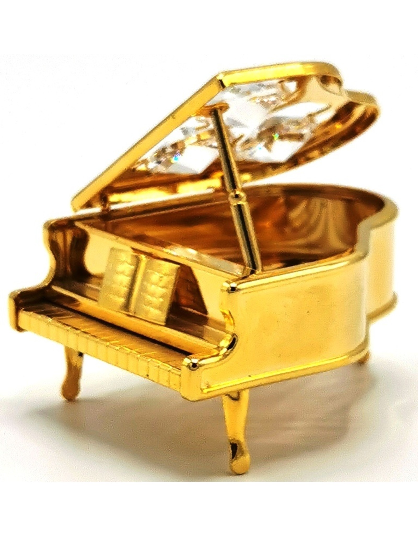 Crystal Temptations Miscellaneous - Miniature Grand Piano.  Gold-plated, with Swarovski