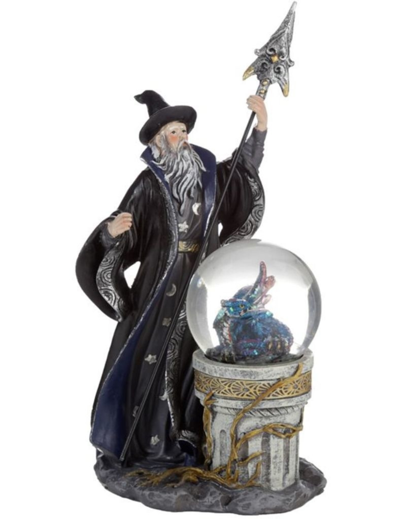 Spirit of the Sorcerer Giftware Beelden Collectables  - Spirit of the Sorcerer IJsdraak Magiër Sneeuwbol