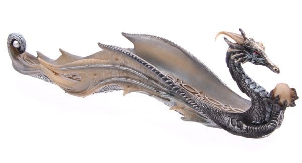 Wierookbrander Backflow, handgemaakte keramische Chinese Dragon Zen wierookhouder aromatherapie Ornament, voor Stress Angst Relief, Yoga, Meditatie (Kleur: A