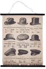 Chapeaux pour Hommes Miscellaneous - Wall chart Men's hats - Chapeaux pour Hommes