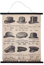 Chapeaux pour Hommes Miscellaneous - Wandkaart Herenhoeden - Chapeaux pour Hommes