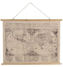 C&E World map - textile 100cm -75cm; 105cm x  -76cm