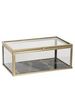 C&E Miscellaneous - Glass jewellery box  - presentation box 17x10x7 cm