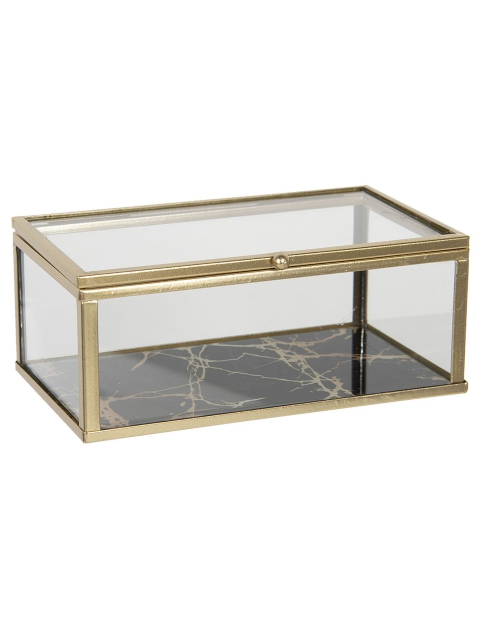 C&E Miscellaneous - Glass jewellery box  - presentation box 17x10x7 cm