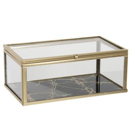 C&E Glass jewellery box  - presentation box 17x10x7 cm