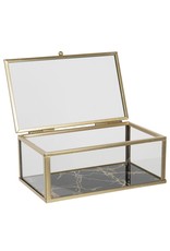 C&E Miscellaneous - Glass jewellery box  - presentation box 17x10x7 cm