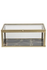 C&E Miscellaneous - Glass jewellery box  - presentation box 17x10x7 cm