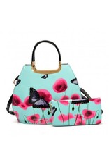 Trukado Fashion bags - Handbag with butterflies Vintage Butterfly blue