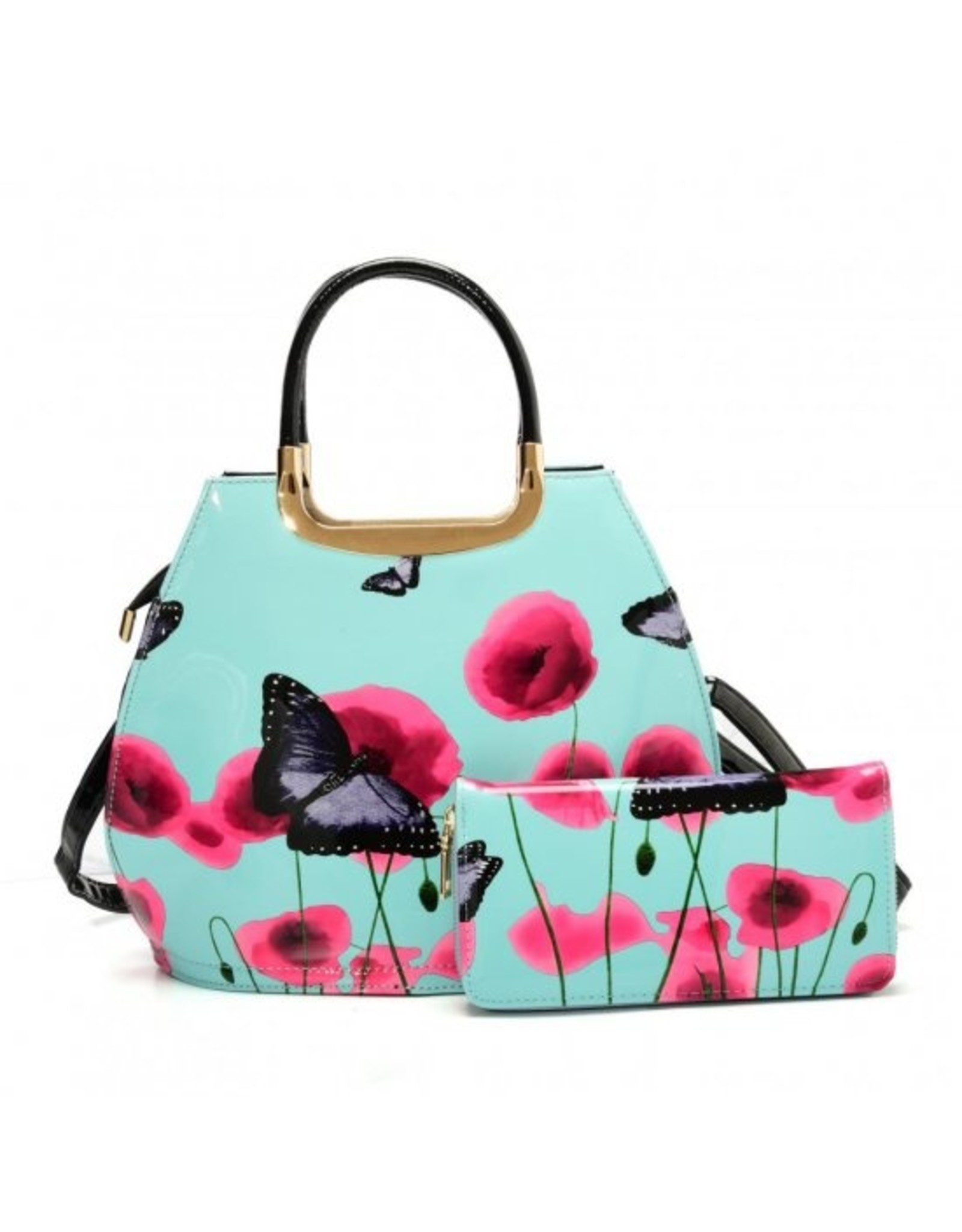 Trukado Fashion bags - Handbag with butterflies Vintage Butterfly blue