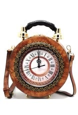 Magic Bags Fantasy bags and wallets -  Handbag with Real Clock light brown (medium)