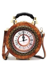 Magic Bags Fantasy tassen en portemonnees - Handtas met Echte Klok lichtbruin (medium)