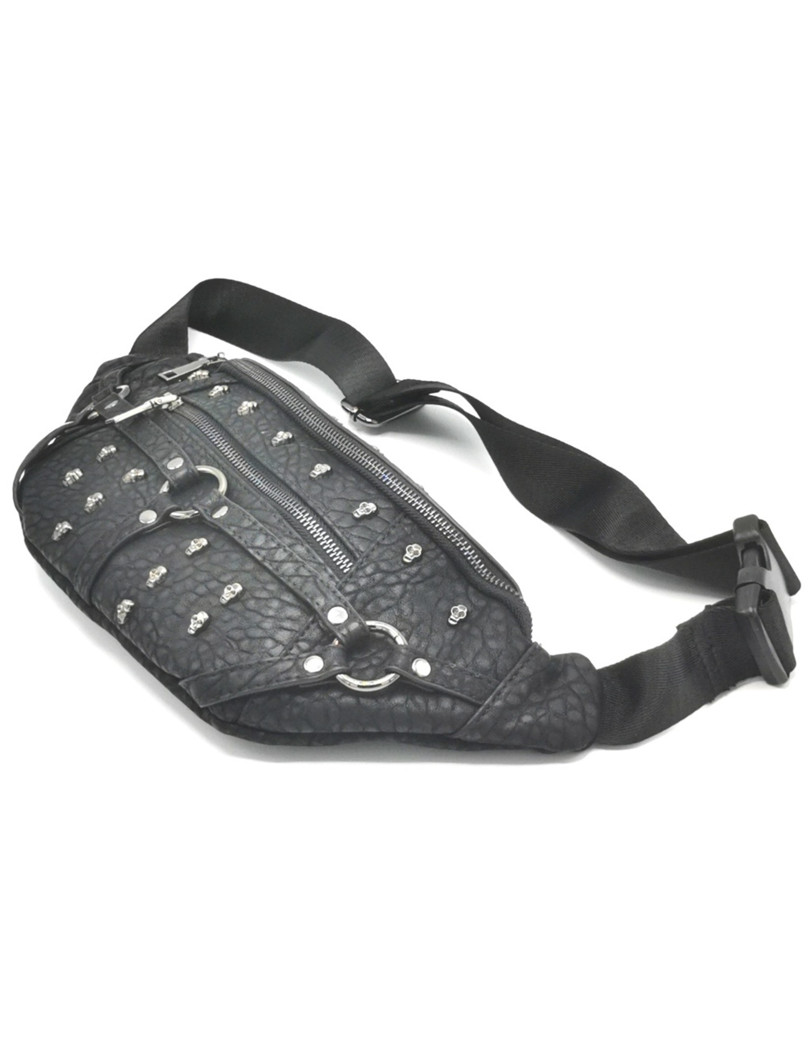 Dark Desire Gothic tassen Steampunk tassen -  Gothic heuptas met kleine metalen schedels