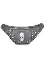 Dark Desire Gothic bags Steampunk bags - Gothic waist bag with large metal skull and studs